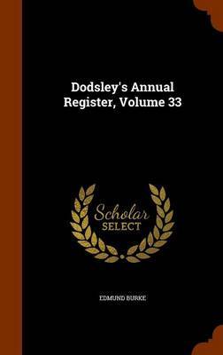 Dodsley's Annual Register, Volume 33 image