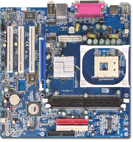 Albatron Motherboard PM800 PRO SKT 478 VGA+LAN+5.1 SND 800FSB image