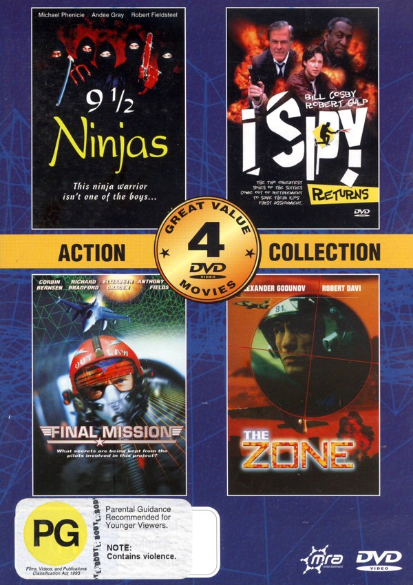 Action Collection (9 1/2 Ninjas, Final Mision, I Spy Returns, The Zone) (2 Disc) on DVD image