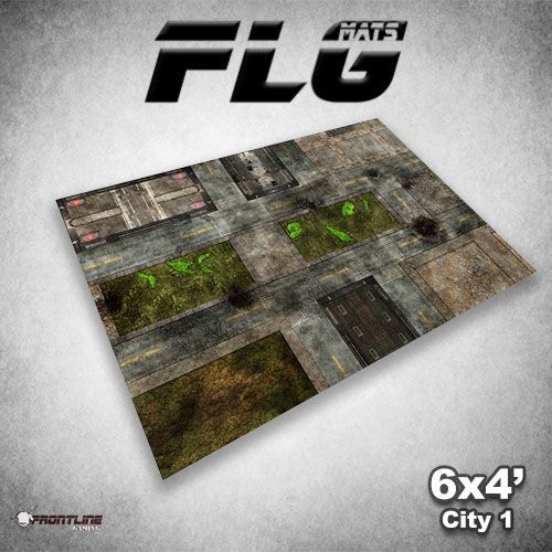 FLG City 1 Neoprene Gaming Mat (6x4) at Mighty Ape Australia