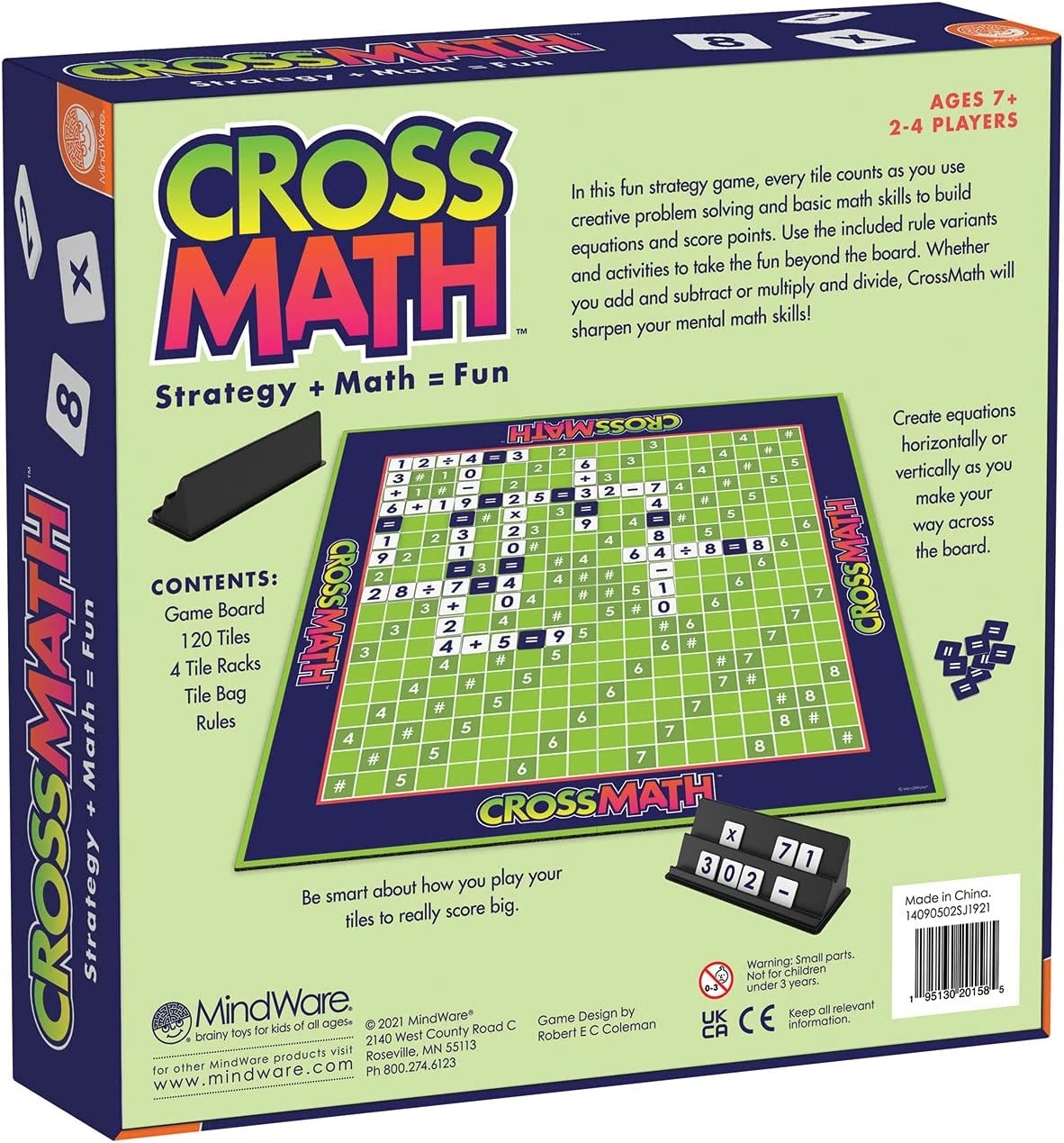 Buy Mindware CrossMath Educational Board Game at Mighty Ape NZ