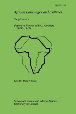 Papers in Honour of R.C.Abraham, 1890-1963 image