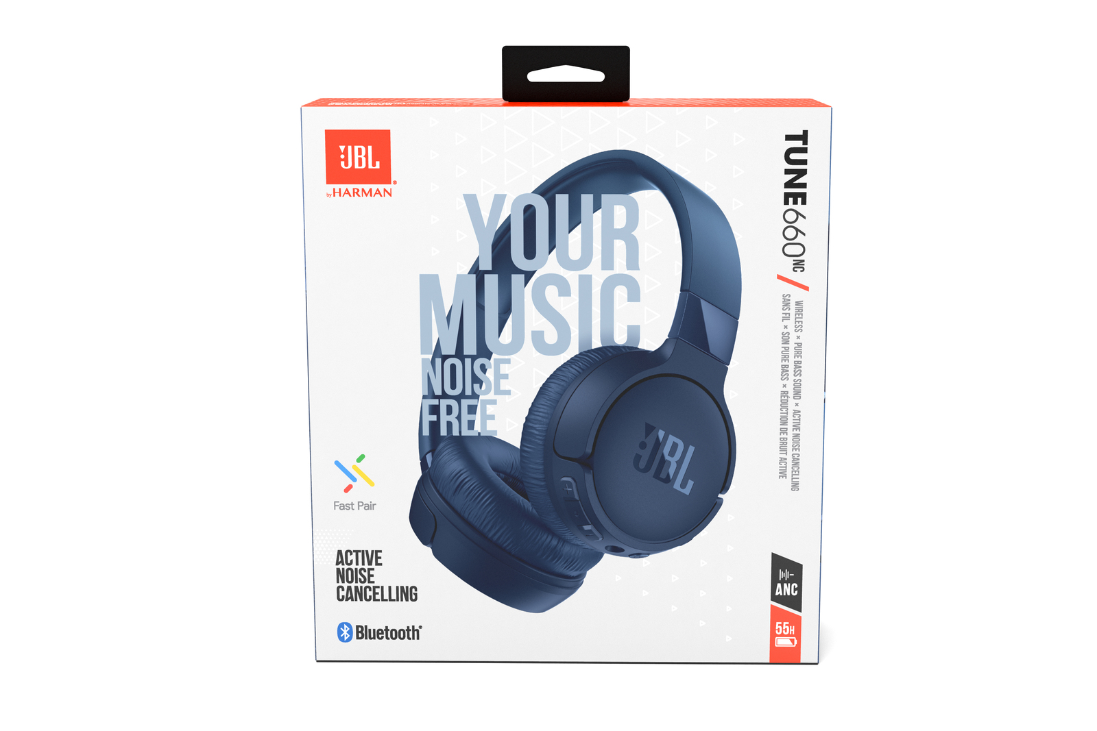 JBL T660 Wireless OnEar NoiseCancelling Headphones Blue at Mighty