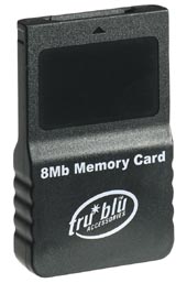 Tru Blu 8MB Memory Card (Black) on GameCube