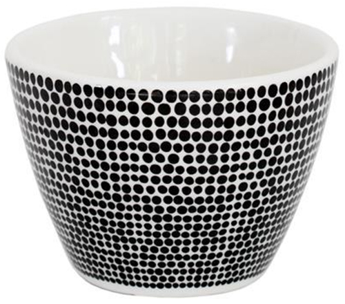 Ceramic Cotton Tip Bowl (Black Spot)