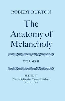 The Anatomy of Melancholy: Volume II by Robert Burton image