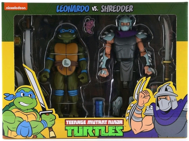 TMNT: Action Figure 2-Pack - Leonardo vs Shredder