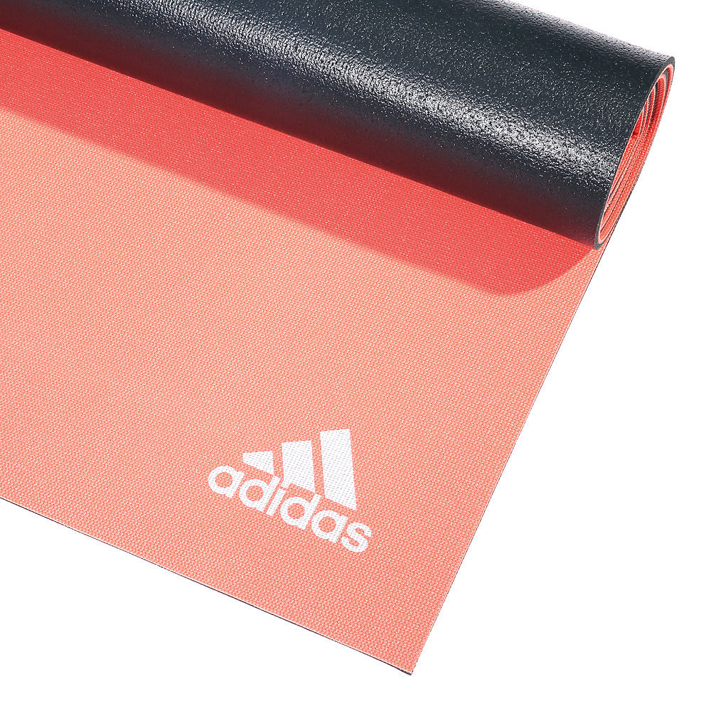 Adidas 6mm Double Sided Yoga Mat - Red/Dark Grey