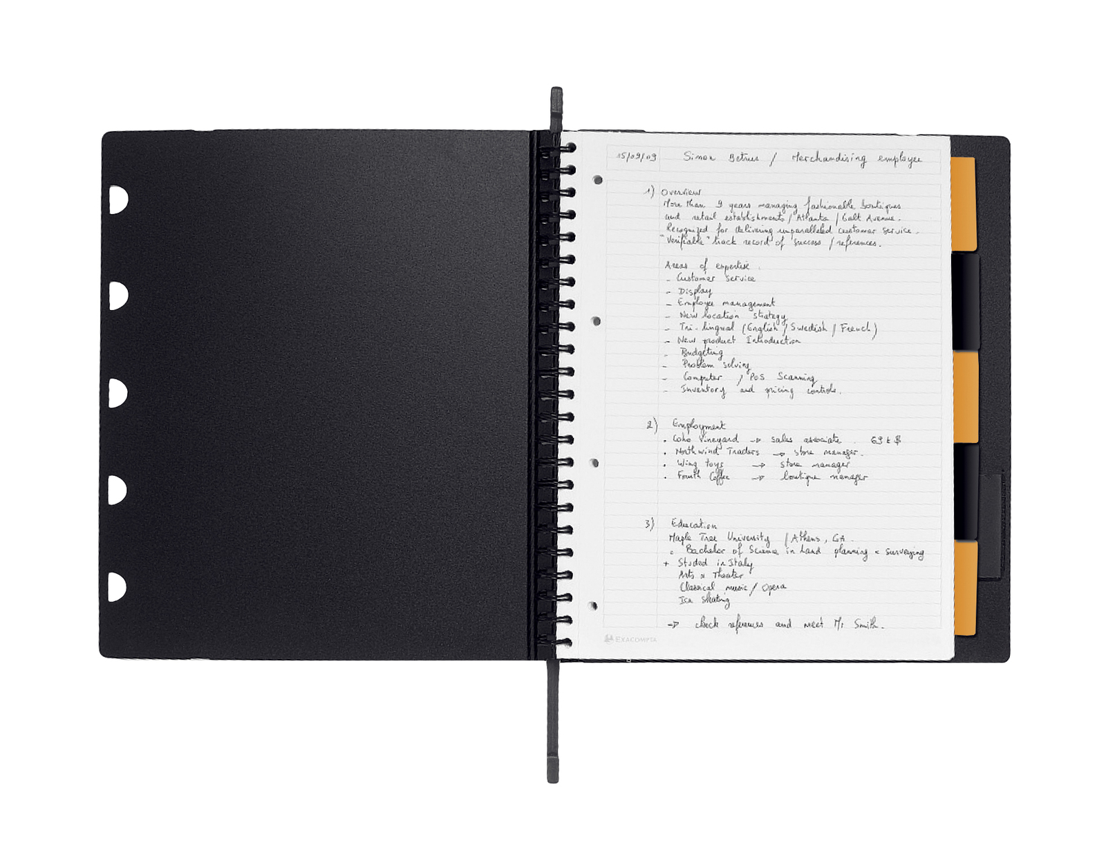 Rhodia A4+ Exabook, Lined (Organizer & Refillable Notebook) image