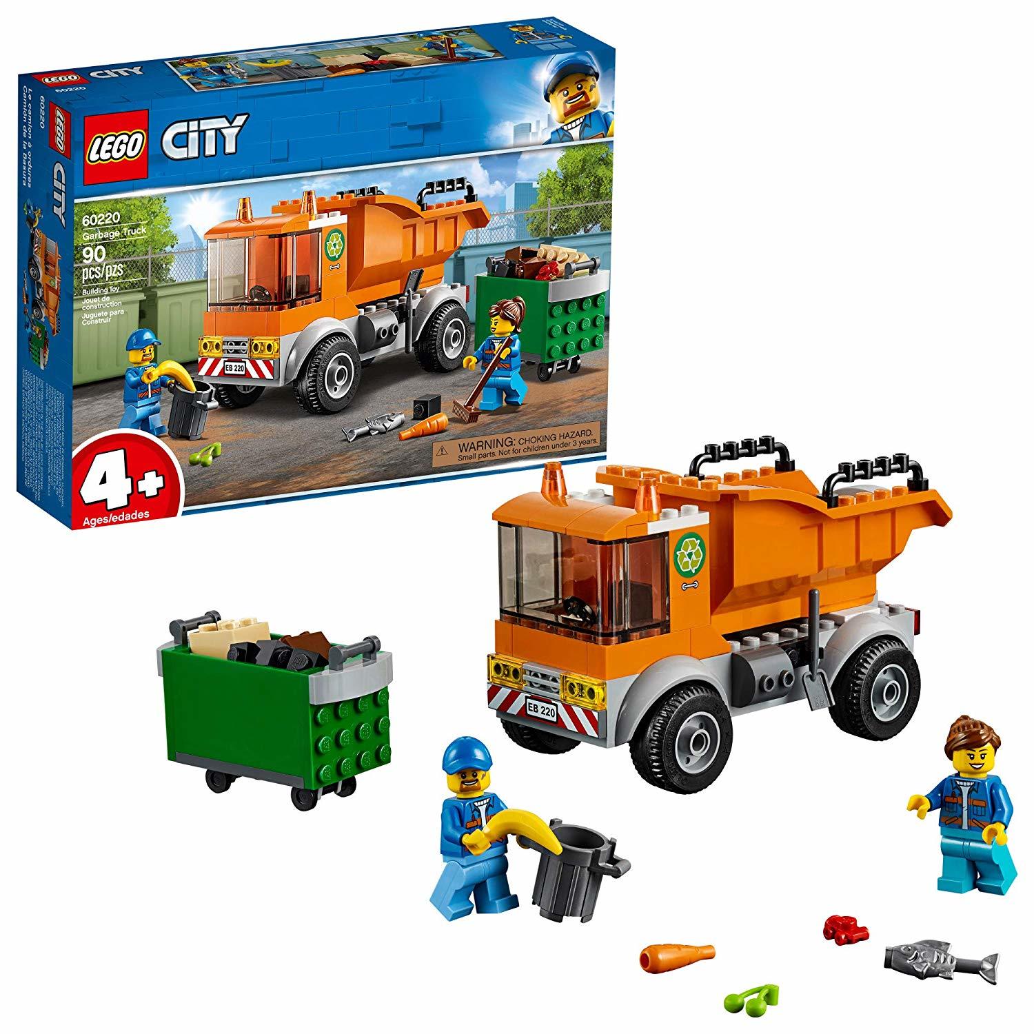 LEGO City Garbage Truck 60220 Toy at Mighty Ape LEGO City Garbage Truck 60220 Toy at Mighty Ape