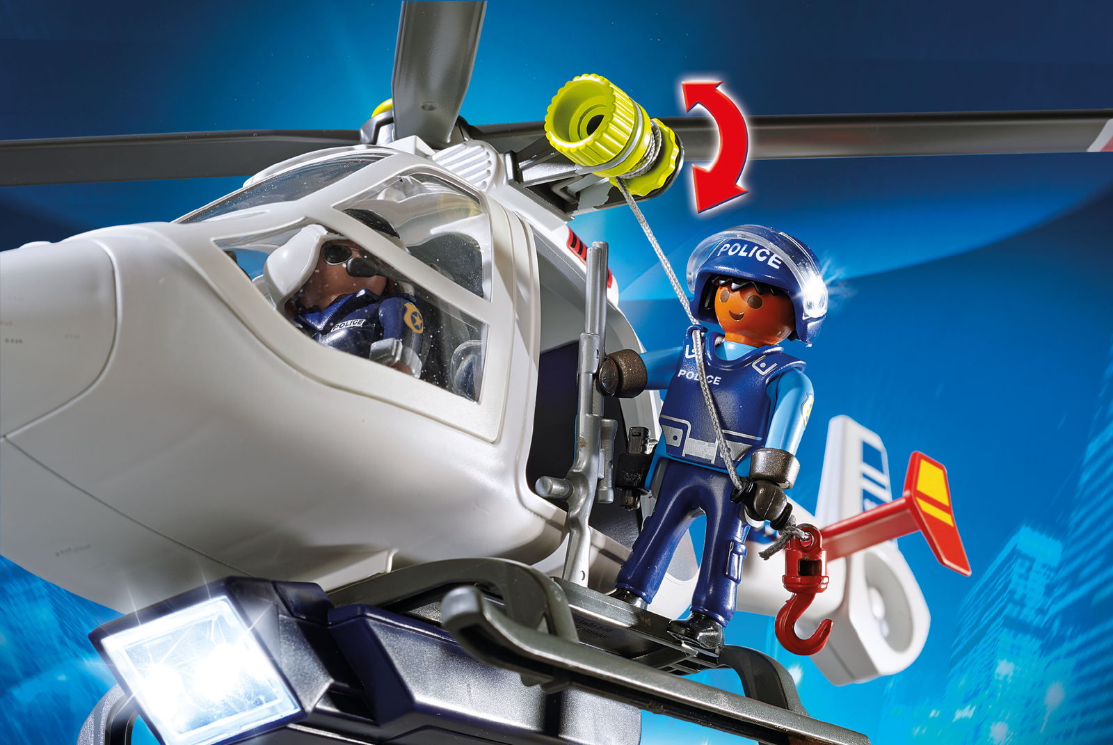 Playmobil: Police Helicopter with LED Searchlight image