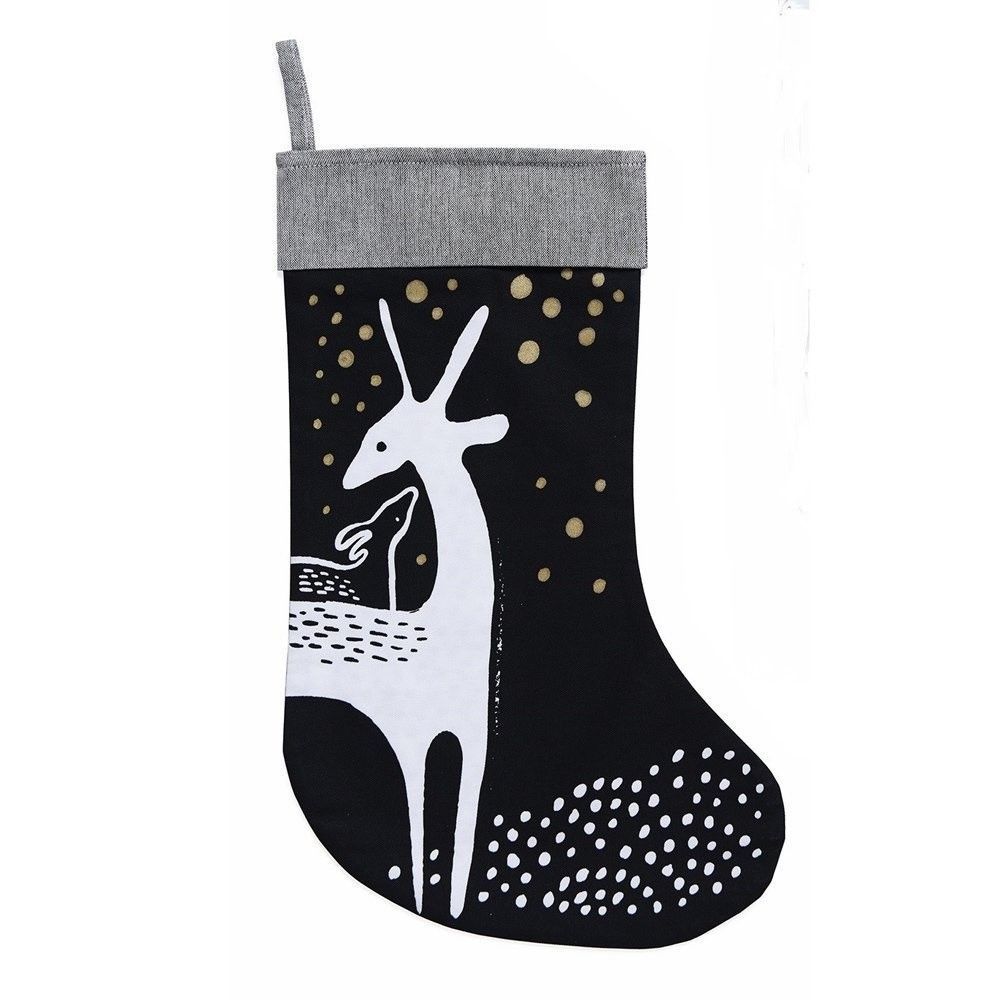 Organic Holiday Stockings - Deer image