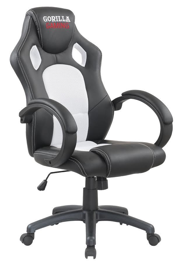 Gorilla Gaming Chair - White & Black for image