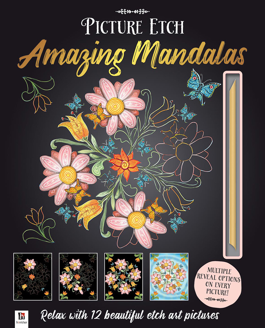 Hinkler: Picture Etch - Amazing Mandalas image