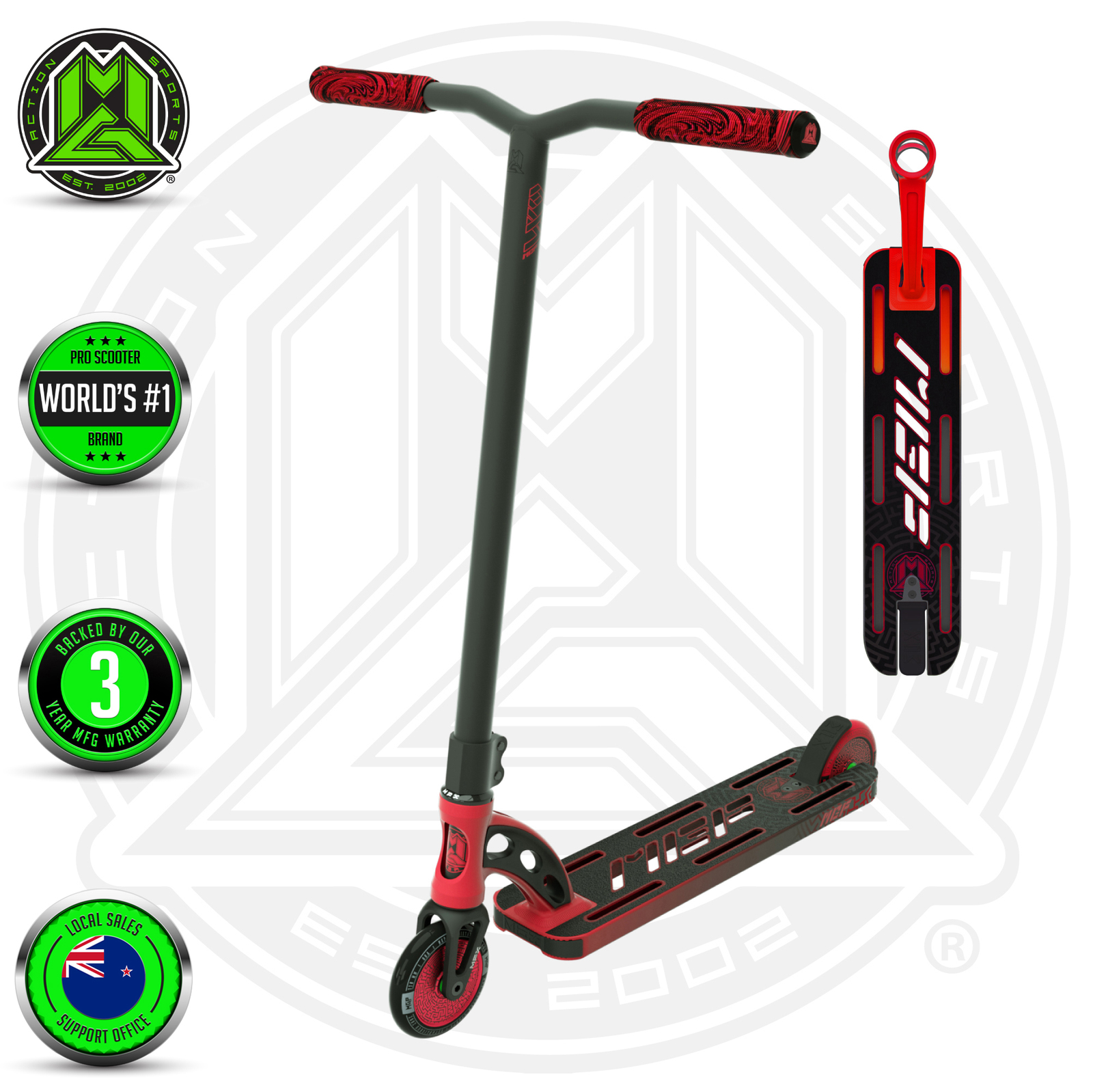 MADD Gear: VX9 Pro Scooter - Red/Black image