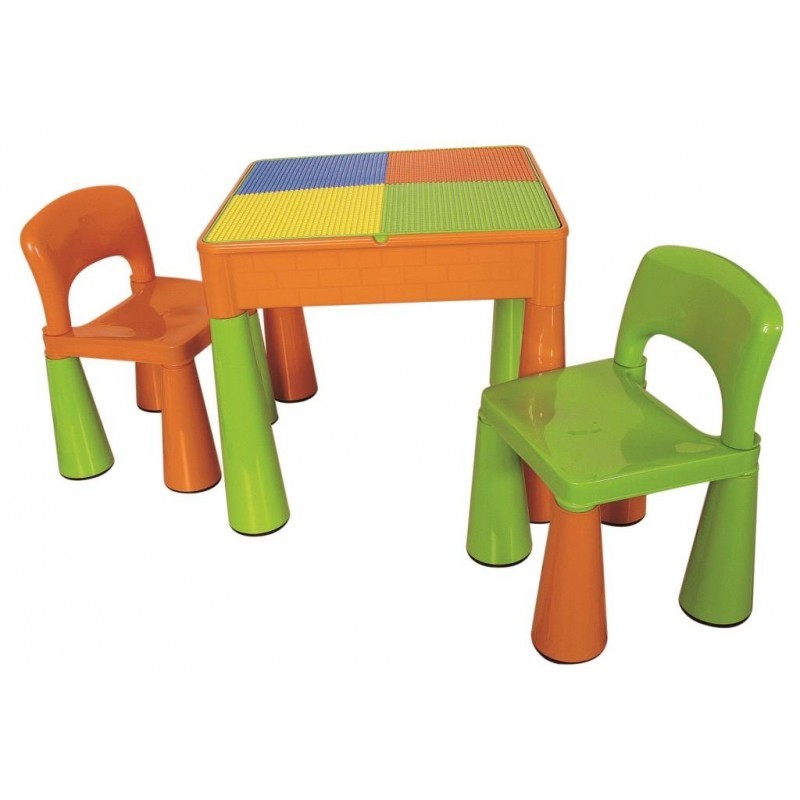 Reversible Block Table and Chairs