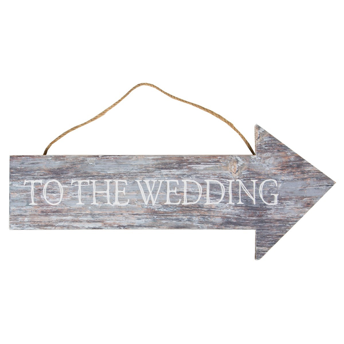 To The Wedding Coastal Chic Hanging Sign