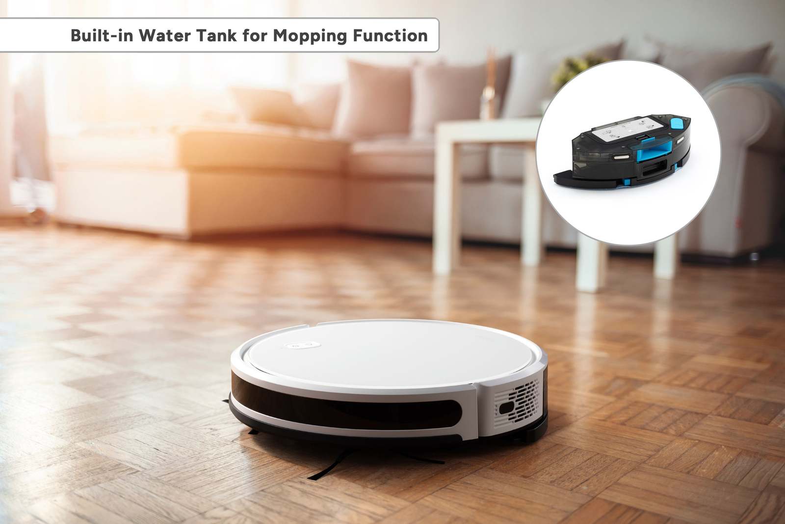 Kogan SmarterHome G80 Robot Vacuum Cleaner and Mop with AutoEmpty