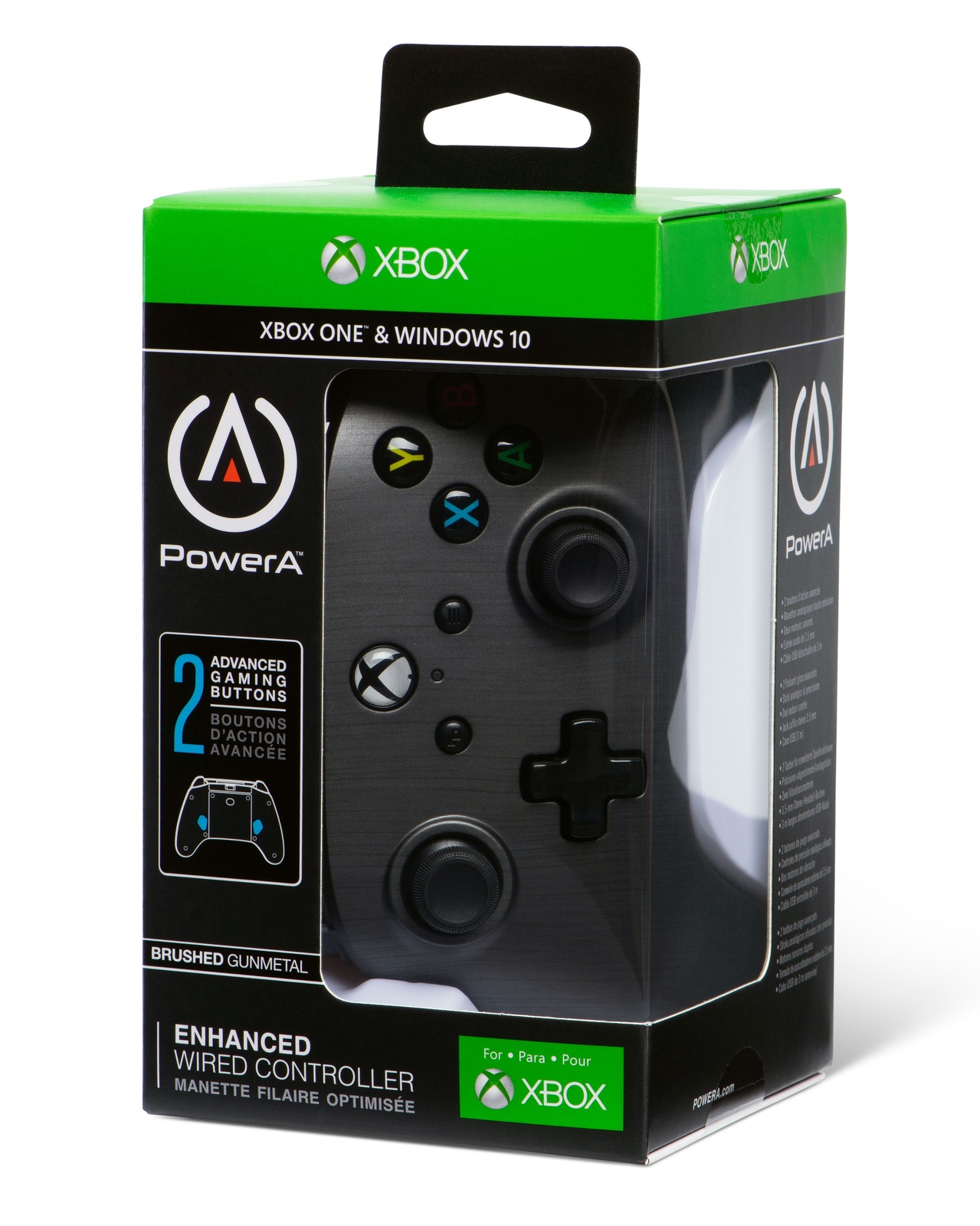 Xbox One Enhanced Wired Controller - Brushed Gunmetal for Xbox One image