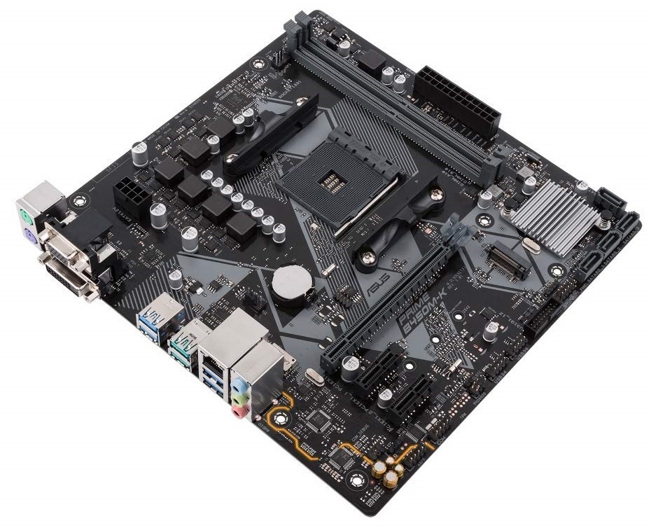 ASUS PRIME B450M-K mATX Motherboard