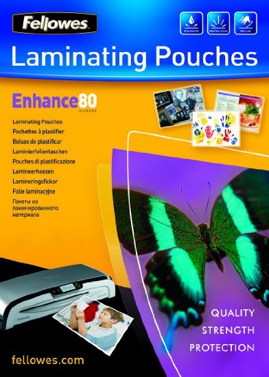 Fellowes Laminating Pouches - A4 - 80 Micron Pack 100 image