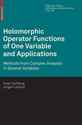 Holomorphic Operator Functions of One Variable and Applications by Israel Gohberg image