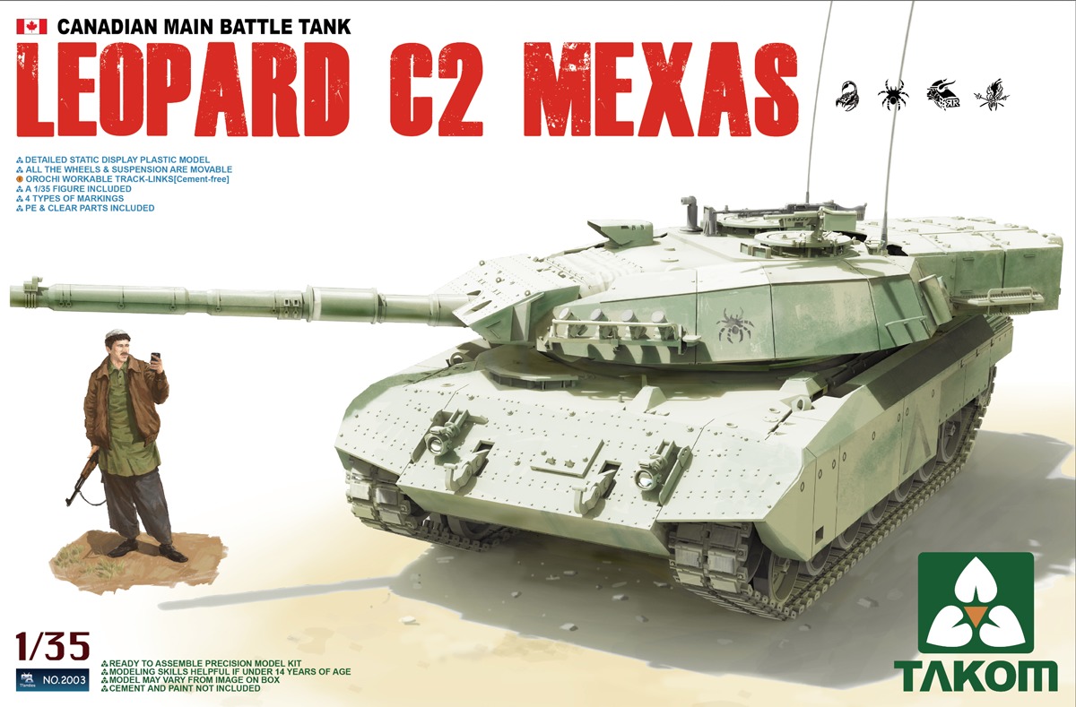 1/35 Canadian Main Battle Tank Leopard C2 MEXAS Model Kit at Mighty Ape NZ