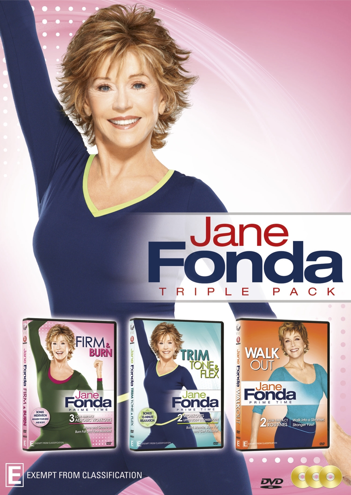 Jane Fonda Triple Pack on DVD image