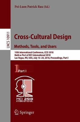 Cross-Cultural Design. Methods, Tools, and Users image