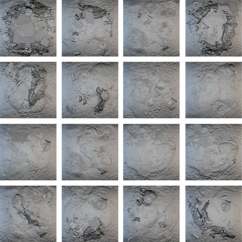 Tablescapes Tiles: Scrap Yard (16 tile set) image