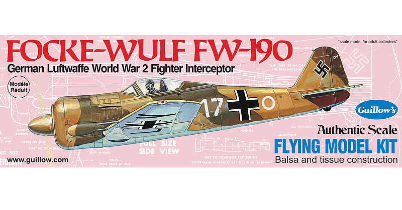 Focke-Wulf FW190 1/30 Balsa Model Kit image