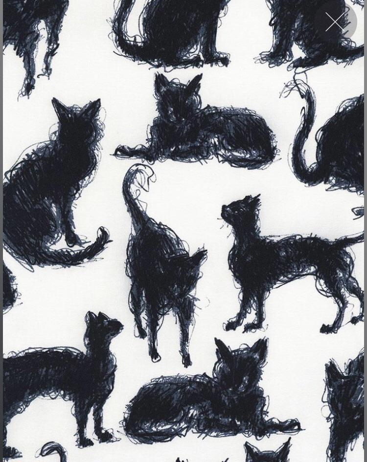 Sketchy Cat Dress - (Large) image