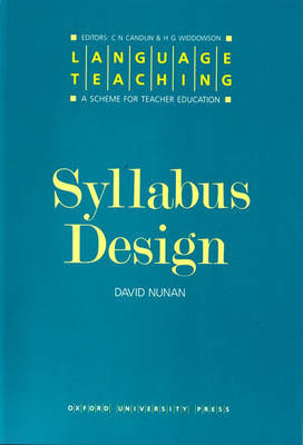 Syllabus Design by David Nunan