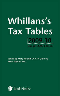 Whillans's Tax Tables on Paperback by Mary Hyland