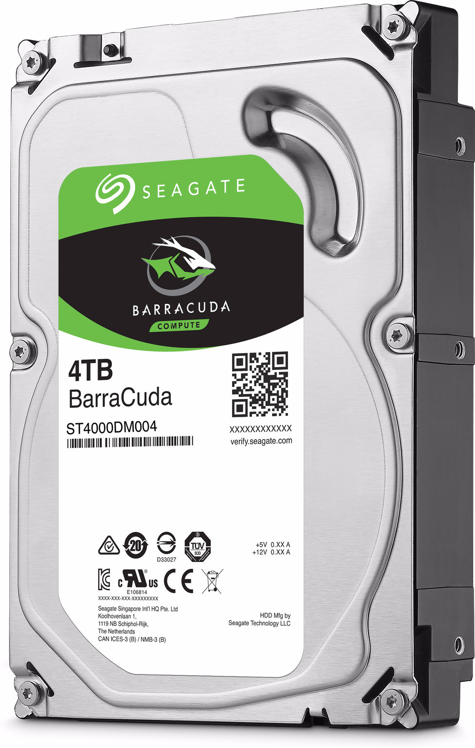 4TB Seagate BarraCuda 3.5" 5400RPM SATA HDD image