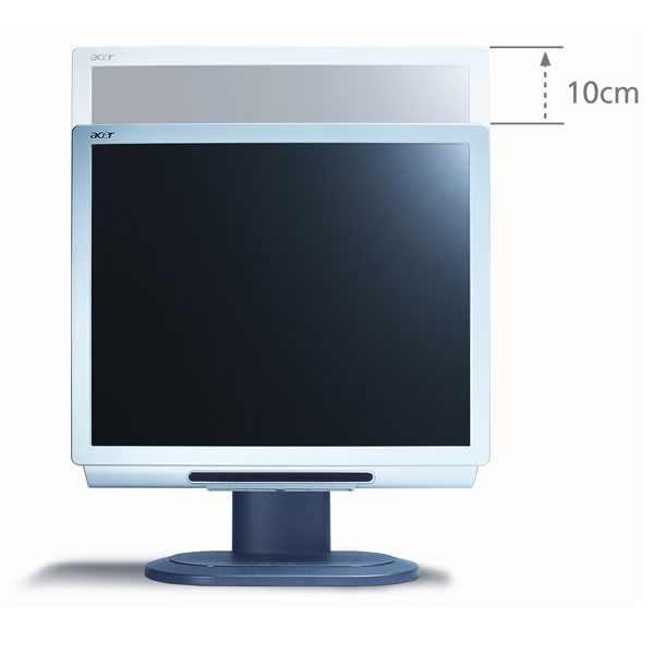 Acer AL1722H 17" LCD MONITOR SILVER Height Adjustable & 8ms Response Rate Integrated Stereo Speakers Maximum Resolution: 12