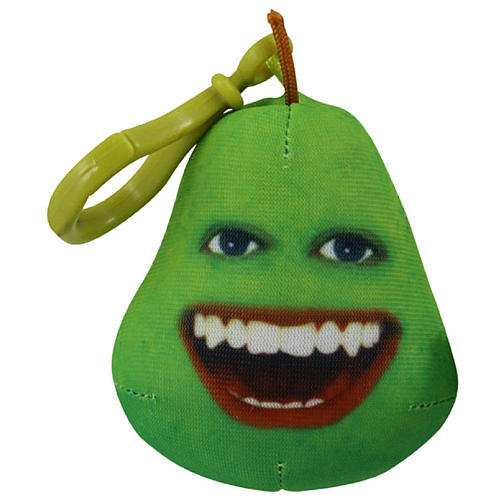 Annoying Orange Talking Plush Keyring / Clip-on - Pear image