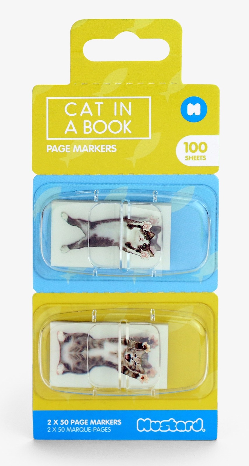 Cat in a Book - Themed Page Markers (100 sheets)