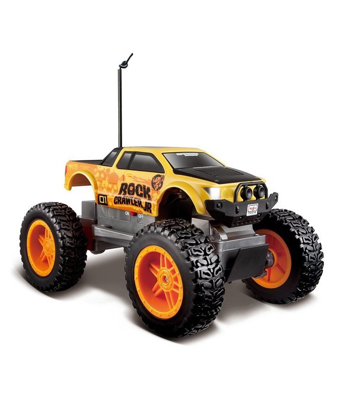 Maisto Rock Crawler Junior 4WD R/C Vehicle - Yellow/Orange