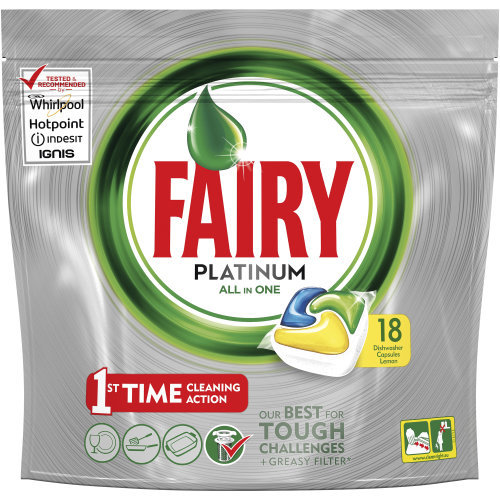 Fairy Platinum Dishwasher Tablets (Lemon) at Mighty Ape NZ
