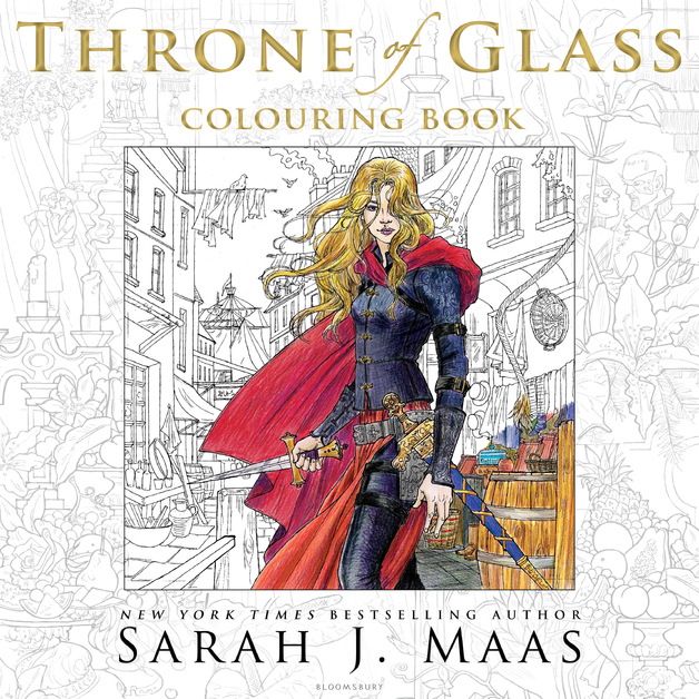 The Throne of Glass Colouring Book by Sarah J Maas