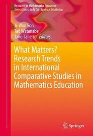 What Matters? Research Trends in International Comparative Studies in Mathematics Education on Hardback