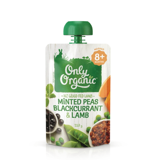 Only Organic: Stage 3 Peas Blackcurrant & Lamb (6 x 120g) image