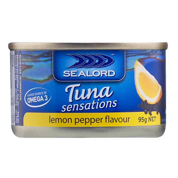 Sealord Tuna Sensations Lemon Pepper 95g (24 Pack) at Mighty Ape NZ