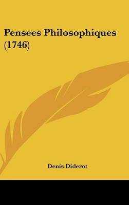 Pensees Philosophiques (1746) by Denis Diderot image