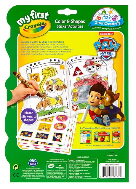 My First Crayola: Colour & Activity Pad – Paw Patrol image