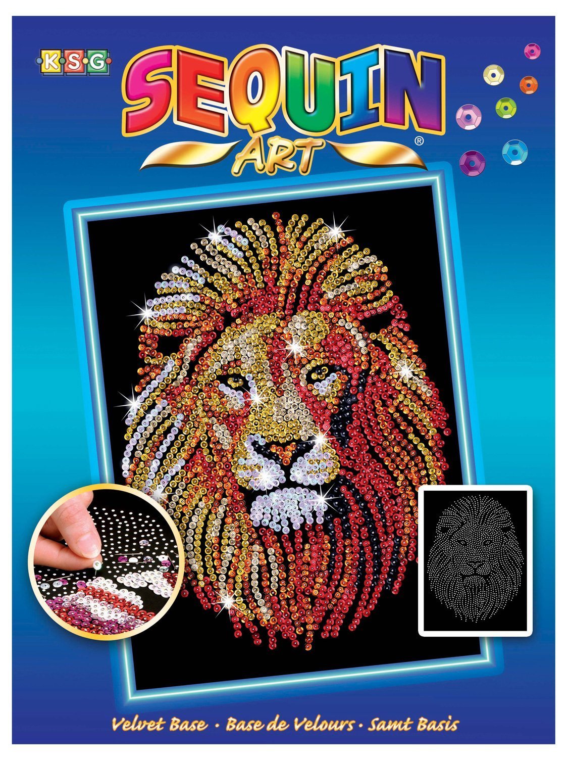 Sequin Art - Lion image