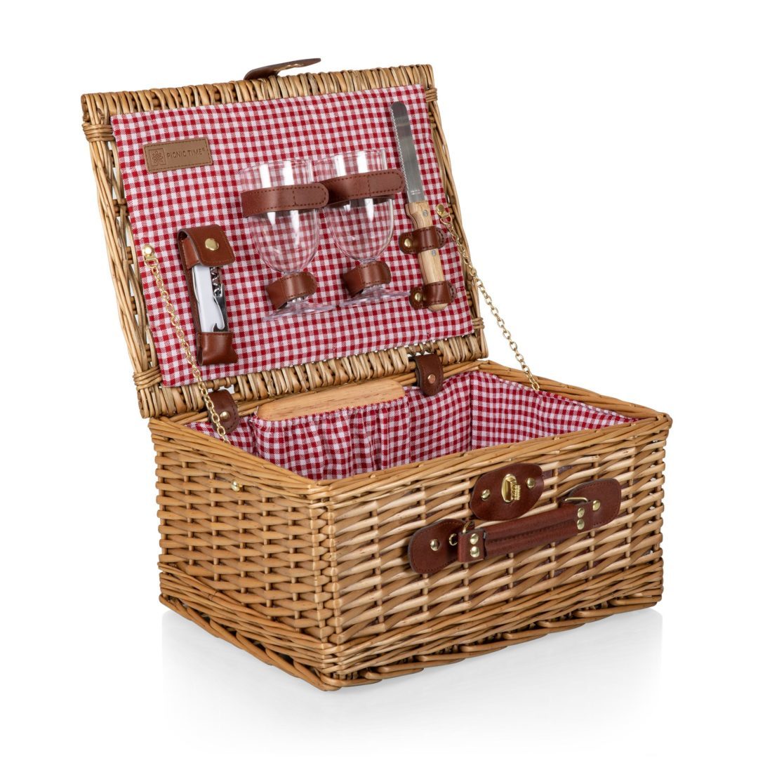 Picnic Time: Classic Wine and Cheese Basket image