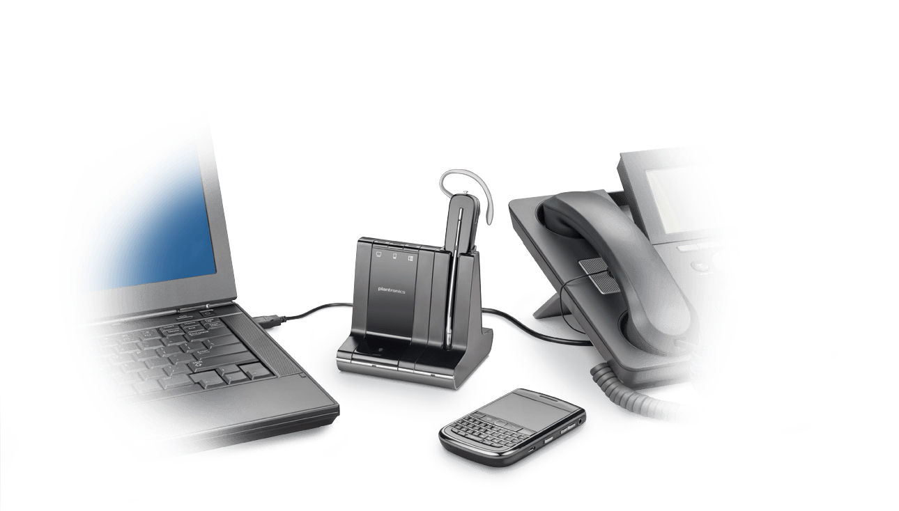 Plantronics Savi W745 Convertible UC DECT Headset System (Hot Swappable