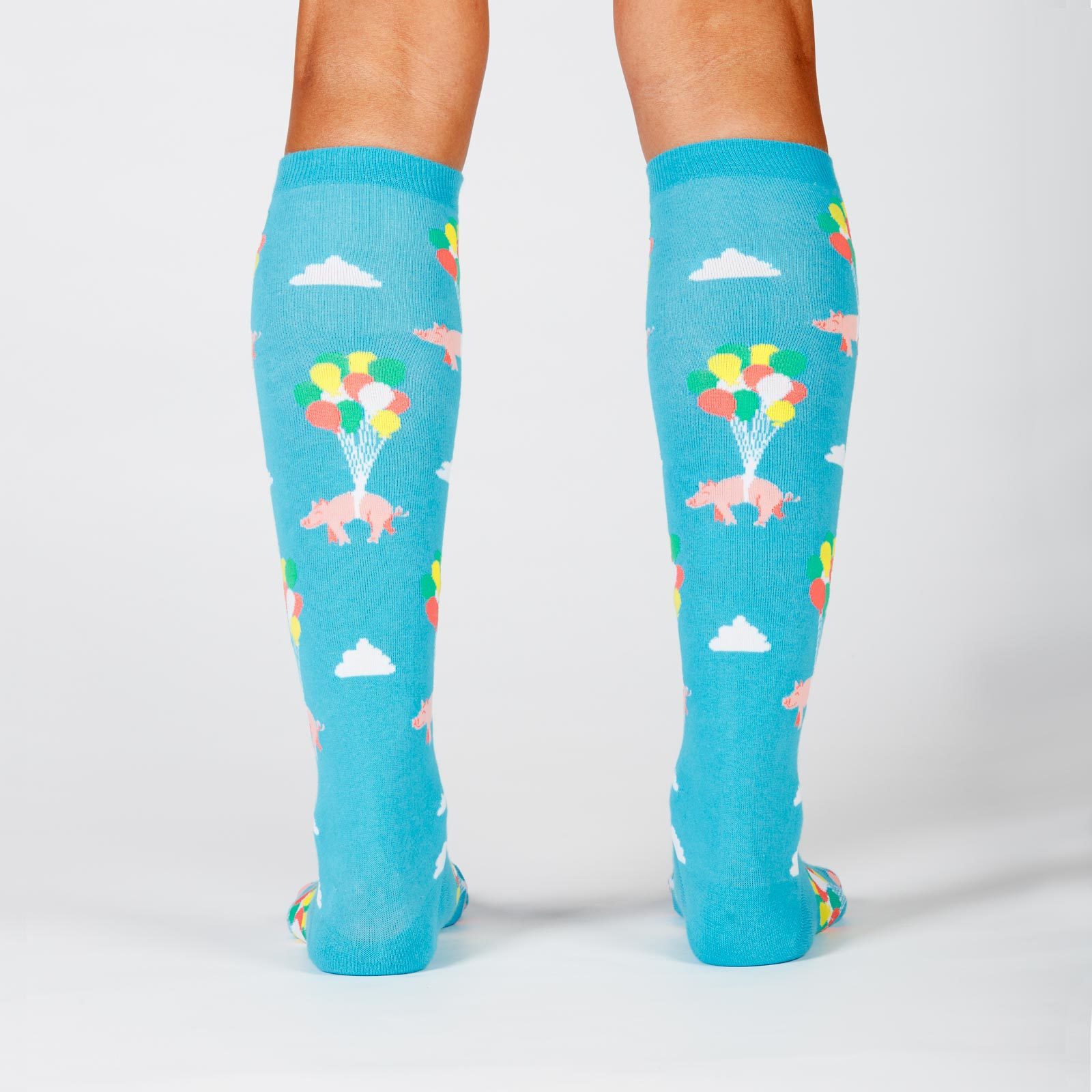Women's - Pigs Can Fly Knee High Socks image